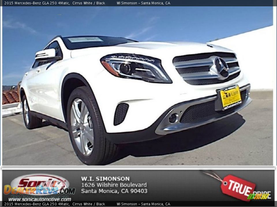 2015 Mercedes-Benz GLA 250 4Matic Cirrus White / Black Photo #1