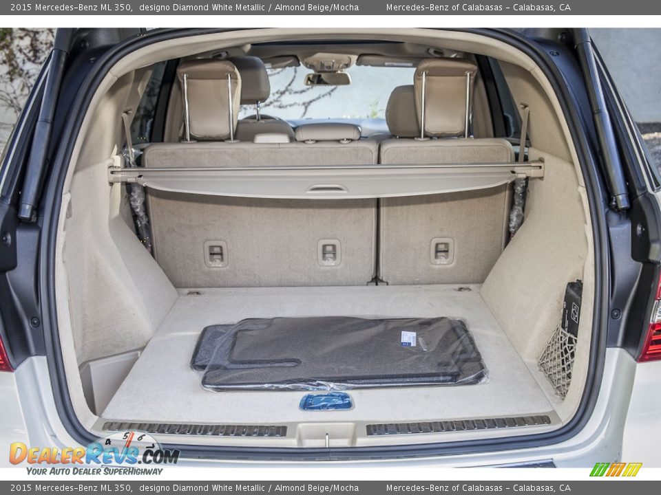 2015 Mercedes-Benz ML 350 designo Diamond White Metallic / Almond Beige/Mocha Photo #4