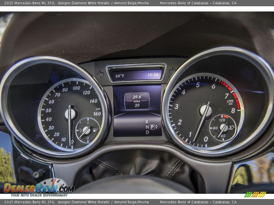 2015 Mercedes-Benz ML 350 designo Diamond White Metallic / Almond Beige/Mocha Photo #6
