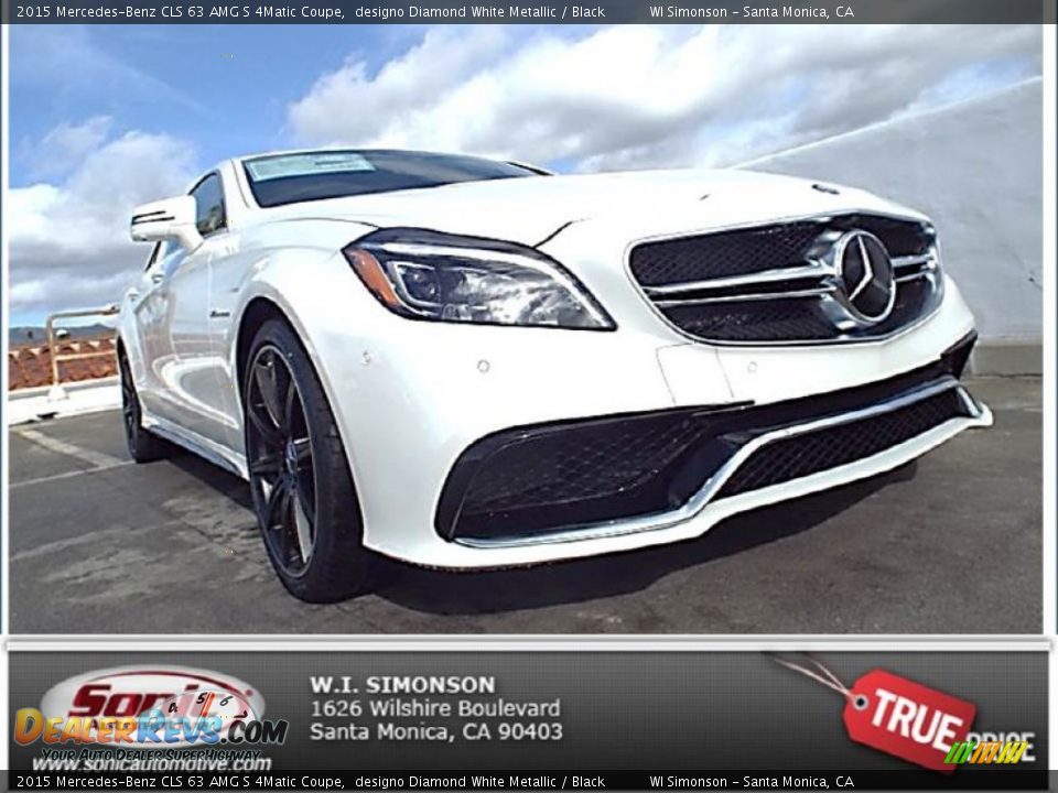 2015 Mercedes-Benz CLS 63 AMG S 4Matic Coupe designo Diamond White Metallic / Black Photo #1