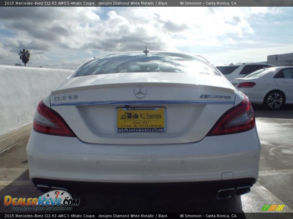 2015 Mercedes-Benz CLS 63 AMG S 4Matic Coupe designo Diamond White Metallic / Black Photo #5