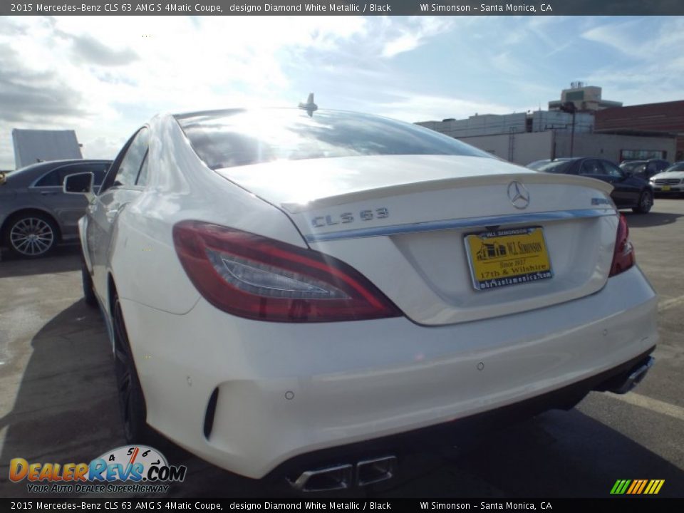 2015 Mercedes-Benz CLS 63 AMG S 4Matic Coupe designo Diamond White Metallic / Black Photo #6