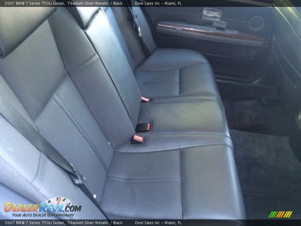 2007 BMW 7 Series 750Li Sedan Titanium Silver Metallic / Black Photo #11