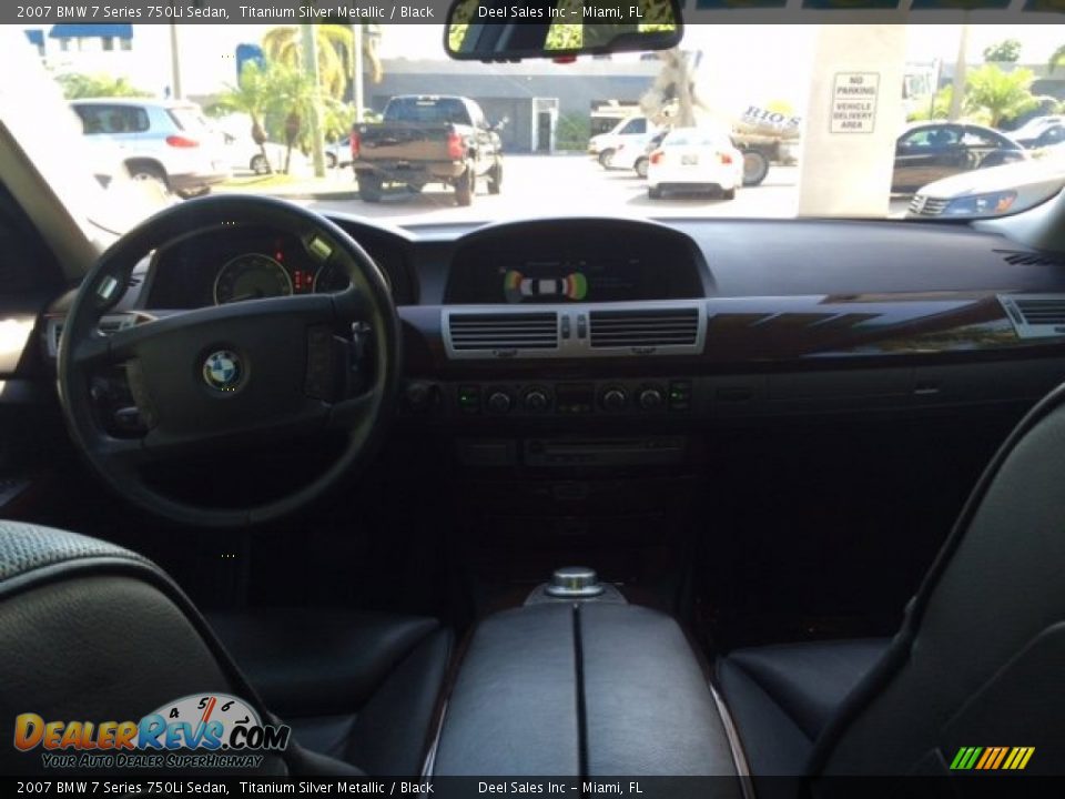2007 BMW 7 Series 750Li Sedan Titanium Silver Metallic / Black Photo #12