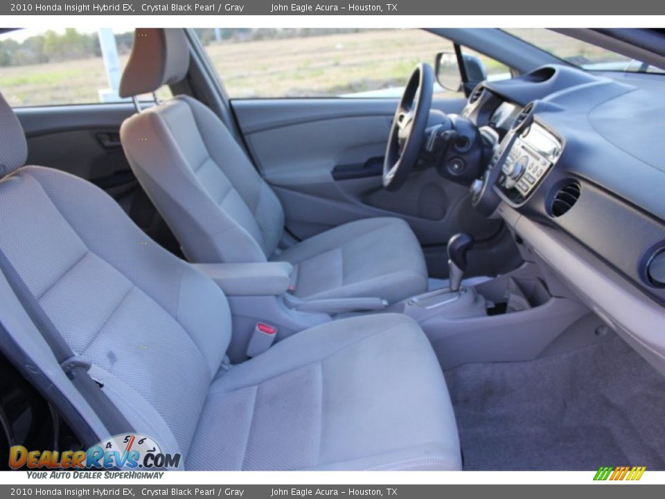 2010 Honda Insight Hybrid EX Crystal Black Pearl / Gray Photo #24