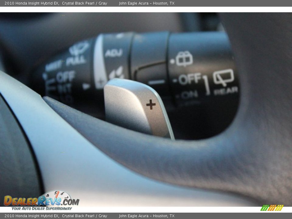 2010 Honda Insight Hybrid EX Crystal Black Pearl / Gray Photo #36