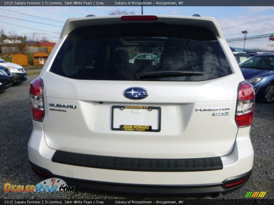 2015 Subaru Forester 2.5i Limited Satin White Pearl / Gray Photo #4