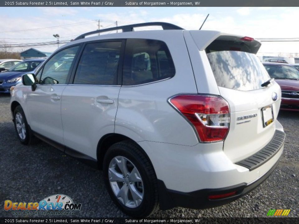 2015 Subaru Forester 2.5i Limited Satin White Pearl / Gray Photo #5