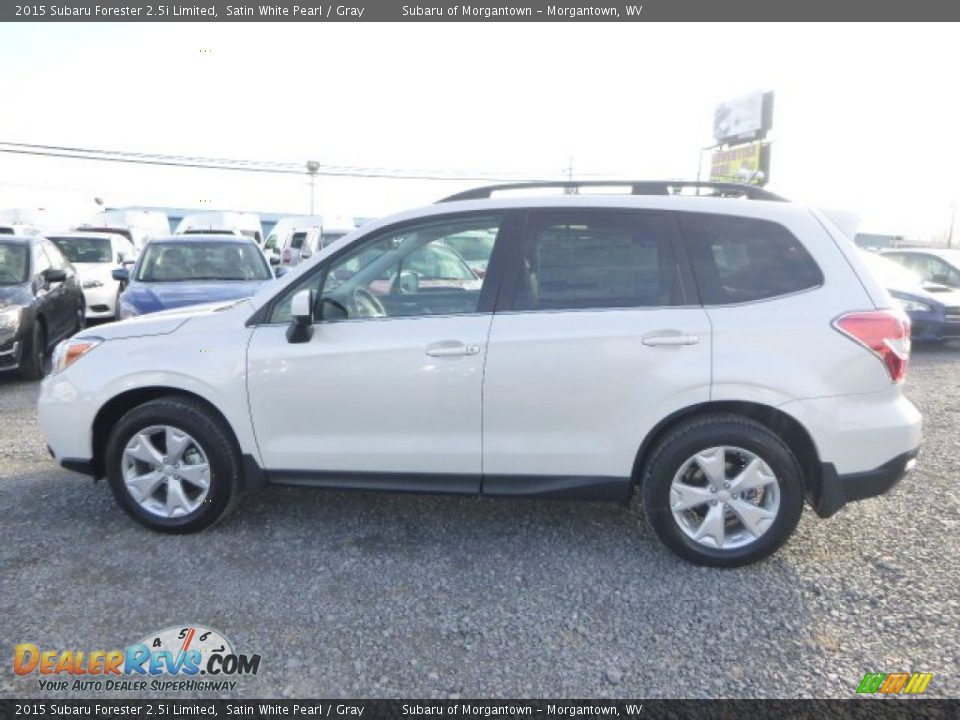 2015 Subaru Forester 2.5i Limited Satin White Pearl / Gray Photo #6
