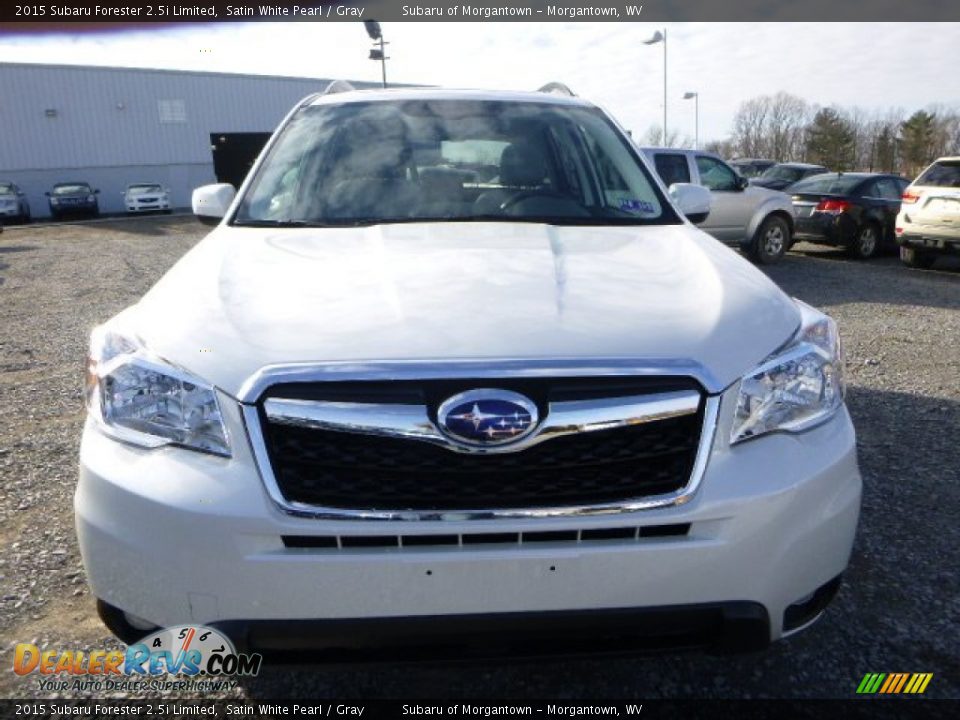 2015 Subaru Forester 2.5i Limited Satin White Pearl / Gray Photo #7