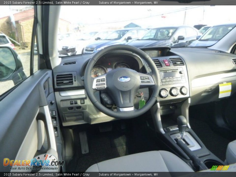 2015 Subaru Forester 2.5i Limited Satin White Pearl / Gray Photo #14