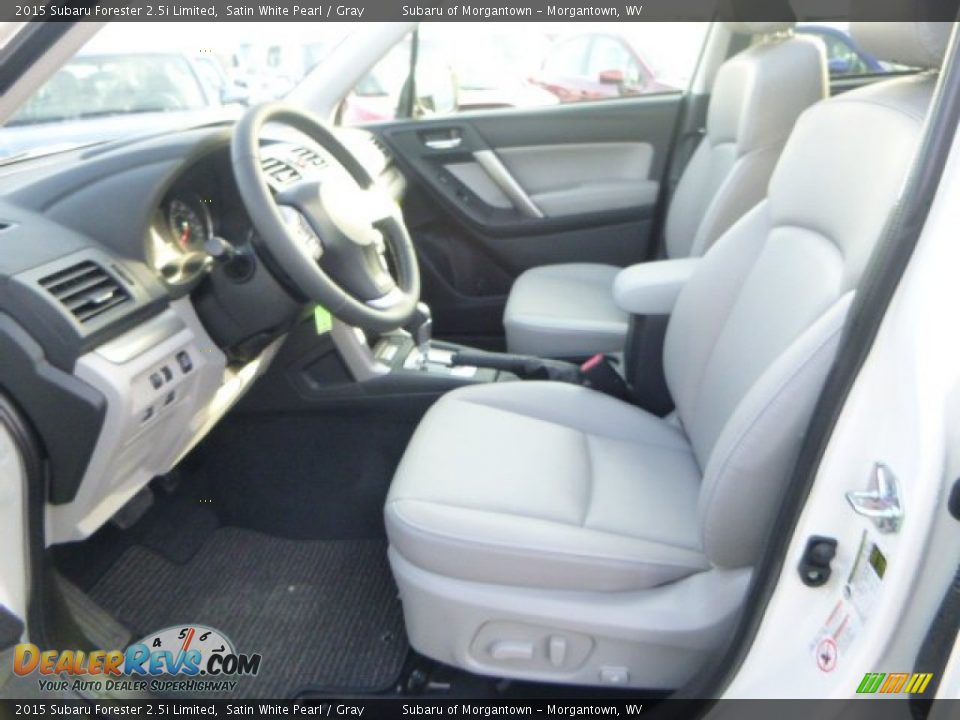 2015 Subaru Forester 2.5i Limited Satin White Pearl / Gray Photo #16