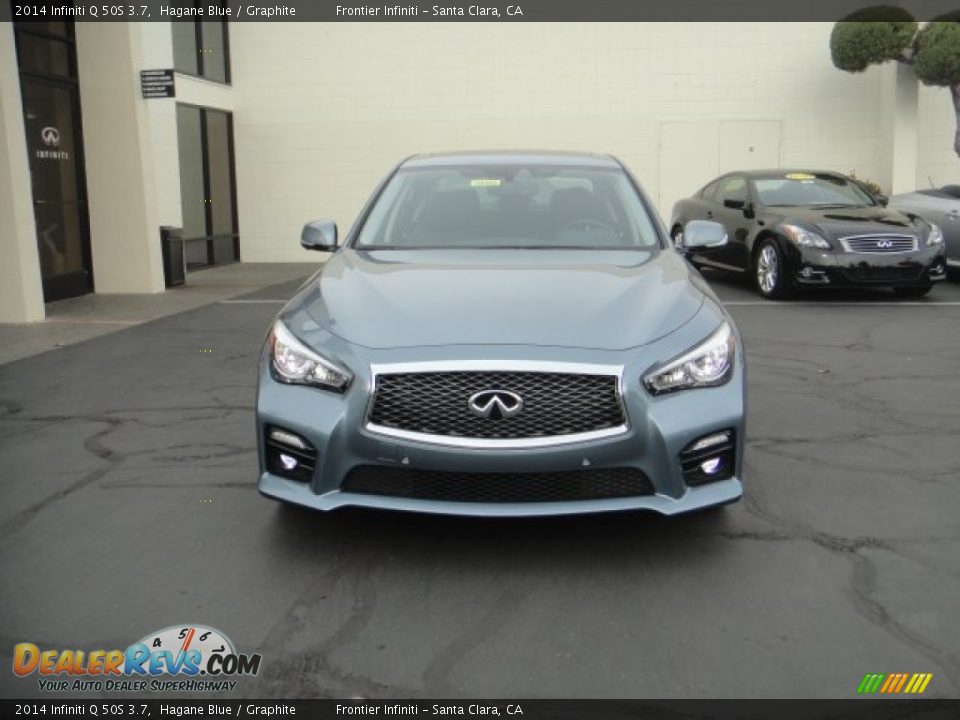 2014 Infiniti Q 50S 3.7 Hagane Blue / Graphite Photo #2