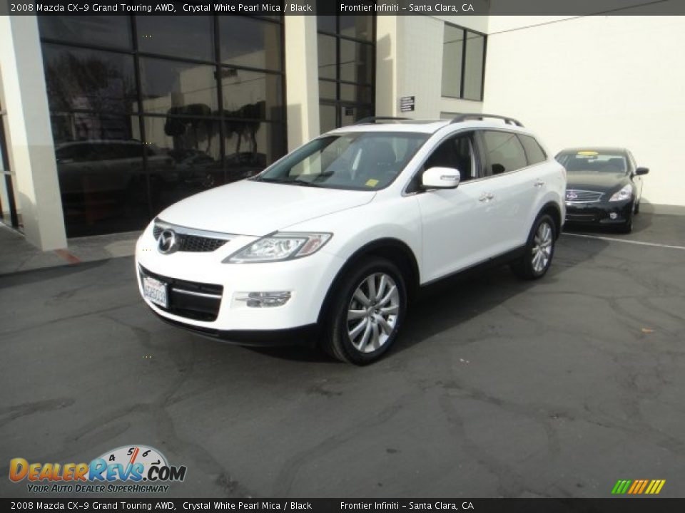 2008 Mazda CX-9 Grand Touring AWD Crystal White Pearl Mica / Black Photo #1