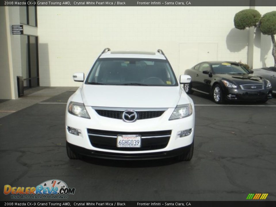 2008 Mazda CX-9 Grand Touring AWD Crystal White Pearl Mica / Black Photo #2