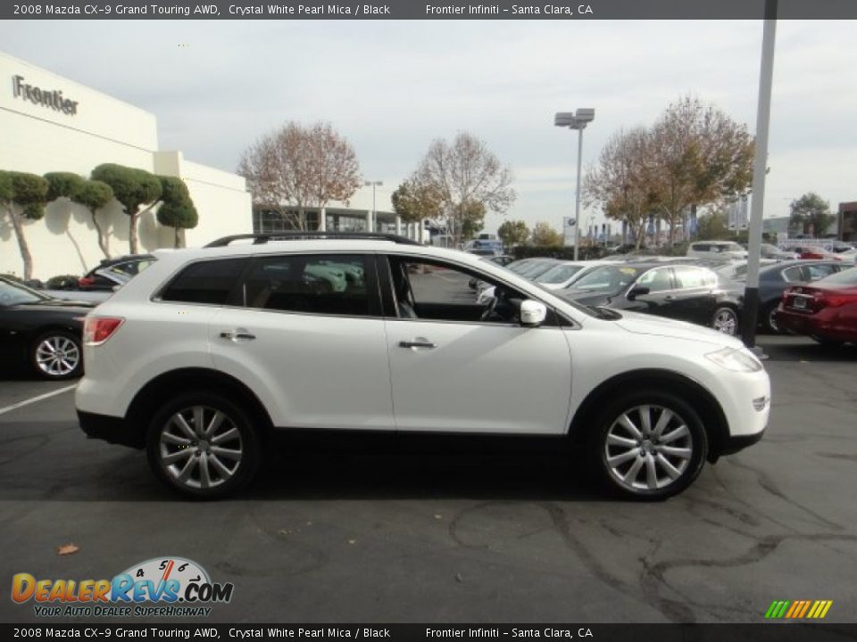 2008 Mazda CX-9 Grand Touring AWD Crystal White Pearl Mica / Black Photo #4