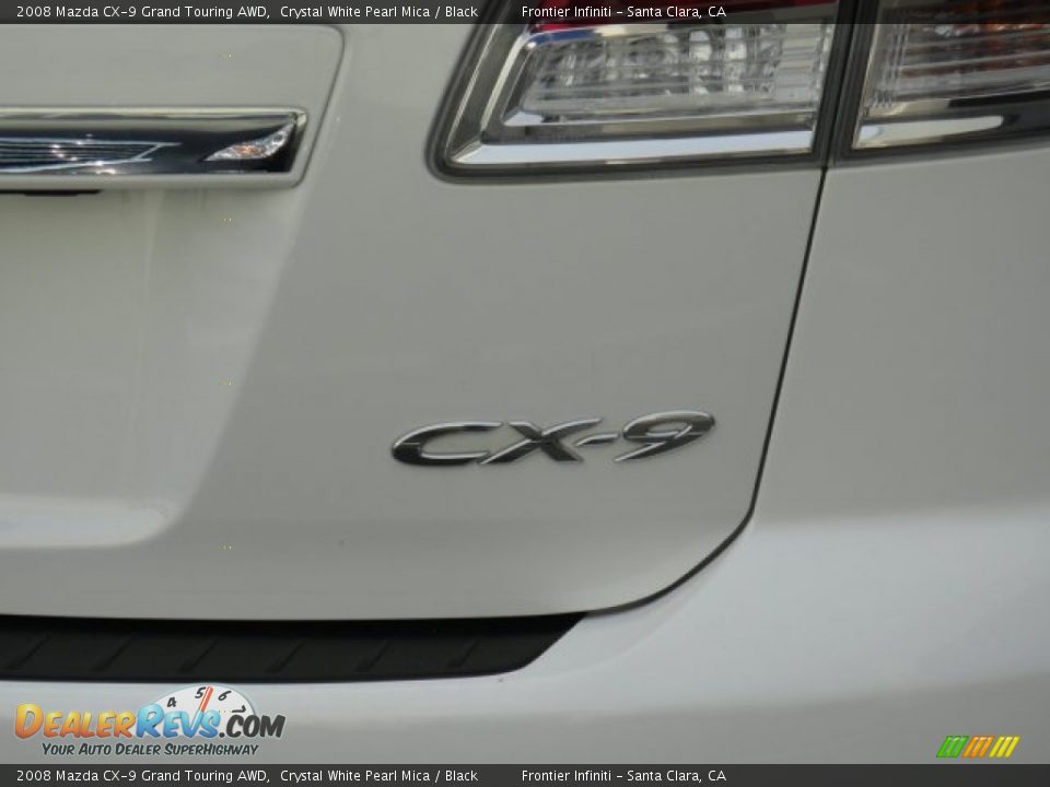 2008 Mazda CX-9 Grand Touring AWD Crystal White Pearl Mica / Black Photo #6
