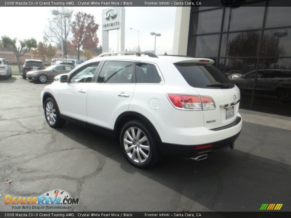 2008 Mazda CX-9 Grand Touring AWD Crystal White Pearl Mica / Black Photo #7