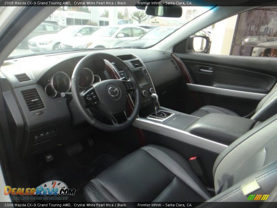 2008 Mazda CX-9 Grand Touring AWD Crystal White Pearl Mica / Black Photo #8
