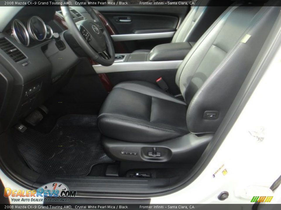 2008 Mazda CX-9 Grand Touring AWD Crystal White Pearl Mica / Black Photo #9
