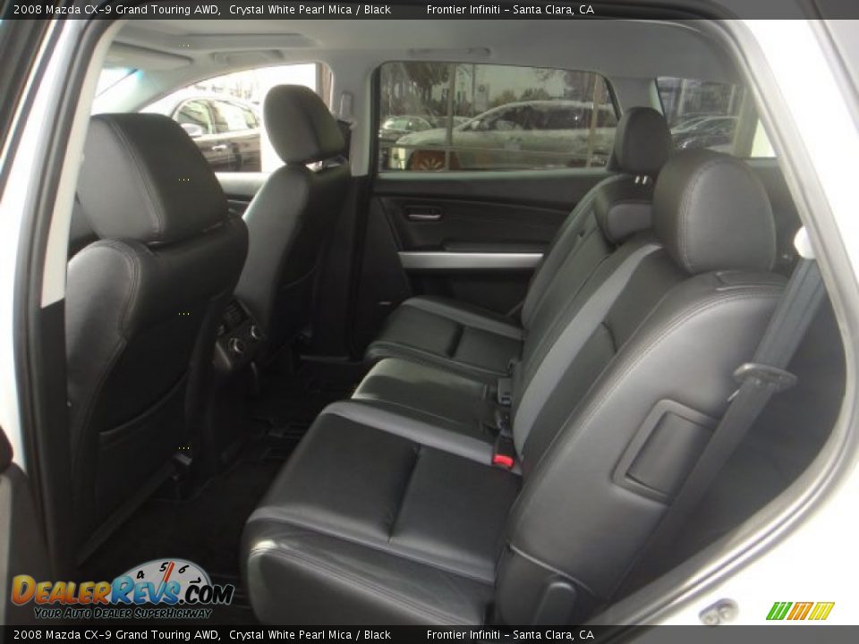 2008 Mazda CX-9 Grand Touring AWD Crystal White Pearl Mica / Black Photo #12