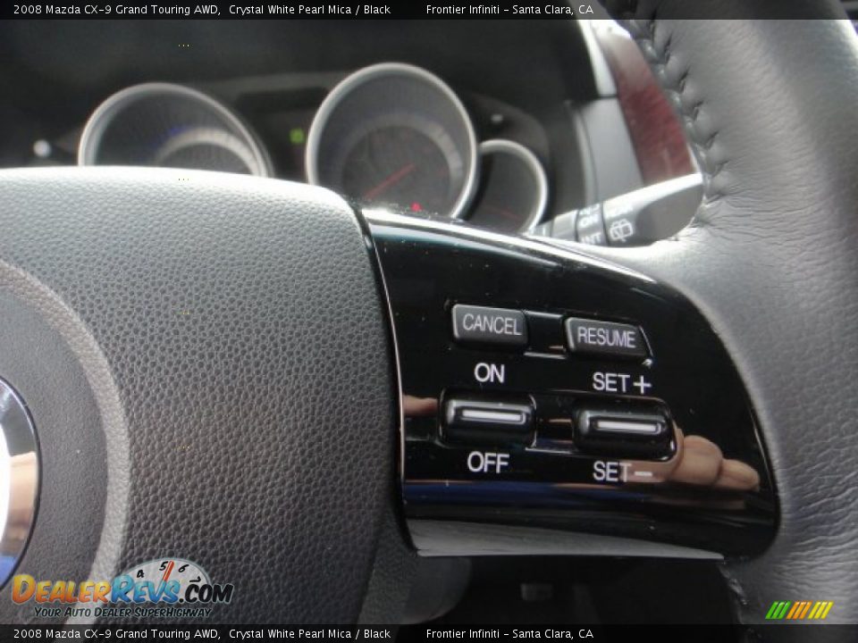 2008 Mazda CX-9 Grand Touring AWD Crystal White Pearl Mica / Black Photo #27