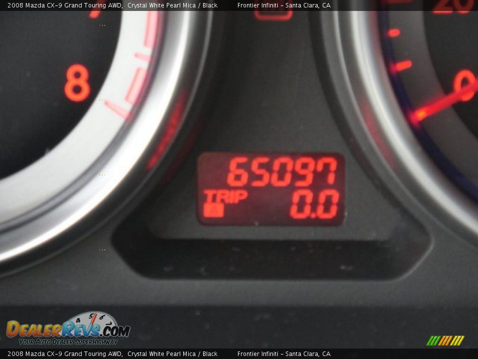 2008 Mazda CX-9 Grand Touring AWD Crystal White Pearl Mica / Black Photo #29