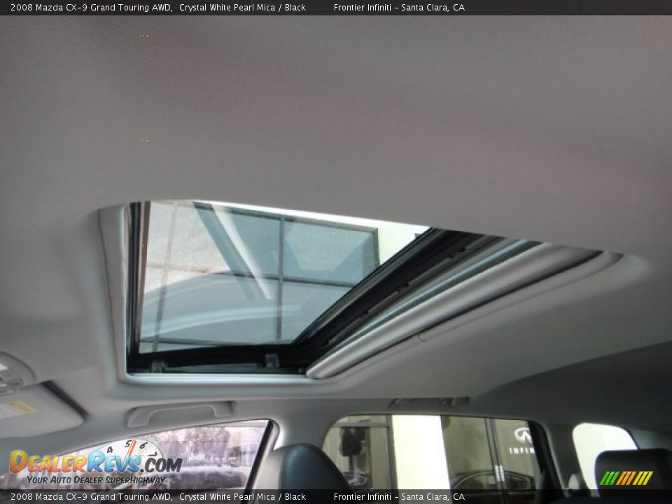 2008 Mazda CX-9 Grand Touring AWD Crystal White Pearl Mica / Black Photo #34