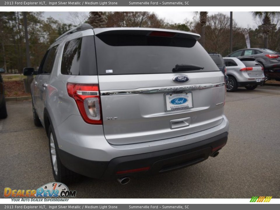 2013 Ford Explorer XLT Ingot Silver Metallic / Medium Light Stone Photo #4