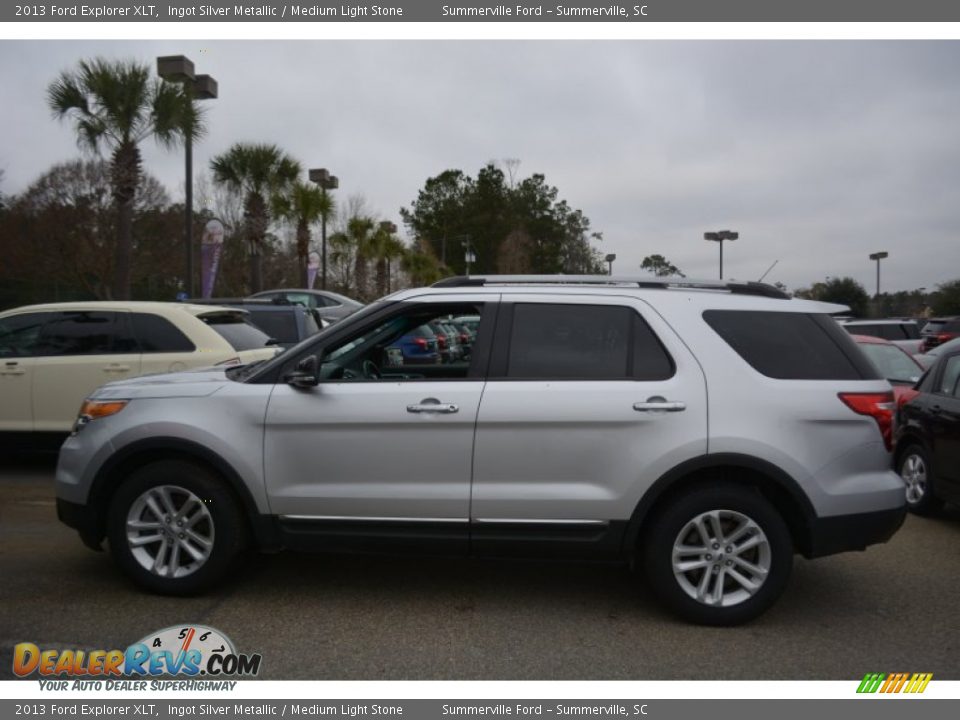 2013 Ford Explorer XLT Ingot Silver Metallic / Medium Light Stone Photo #6