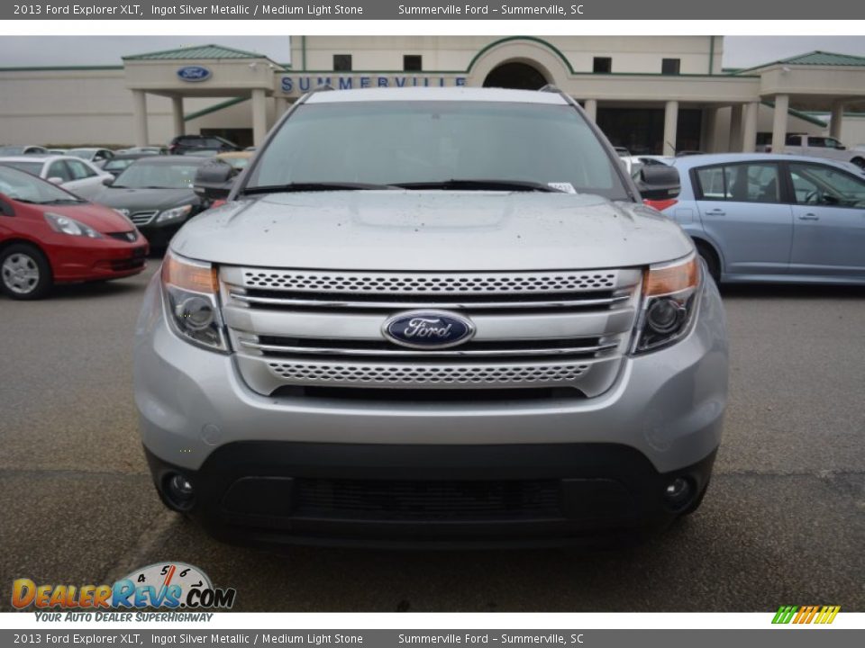 2013 Ford Explorer XLT Ingot Silver Metallic / Medium Light Stone Photo #8