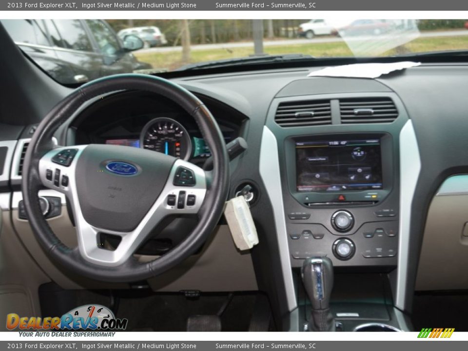 2013 Ford Explorer XLT Ingot Silver Metallic / Medium Light Stone Photo #13