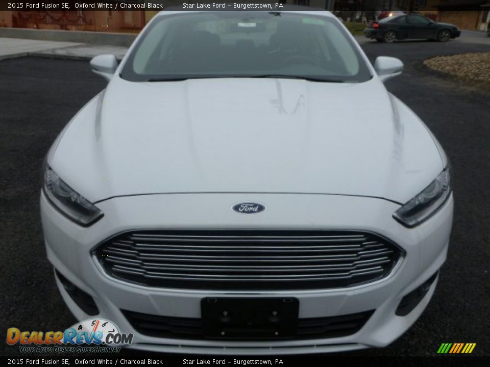 2015 Ford Fusion SE Oxford White / Charcoal Black Photo #8