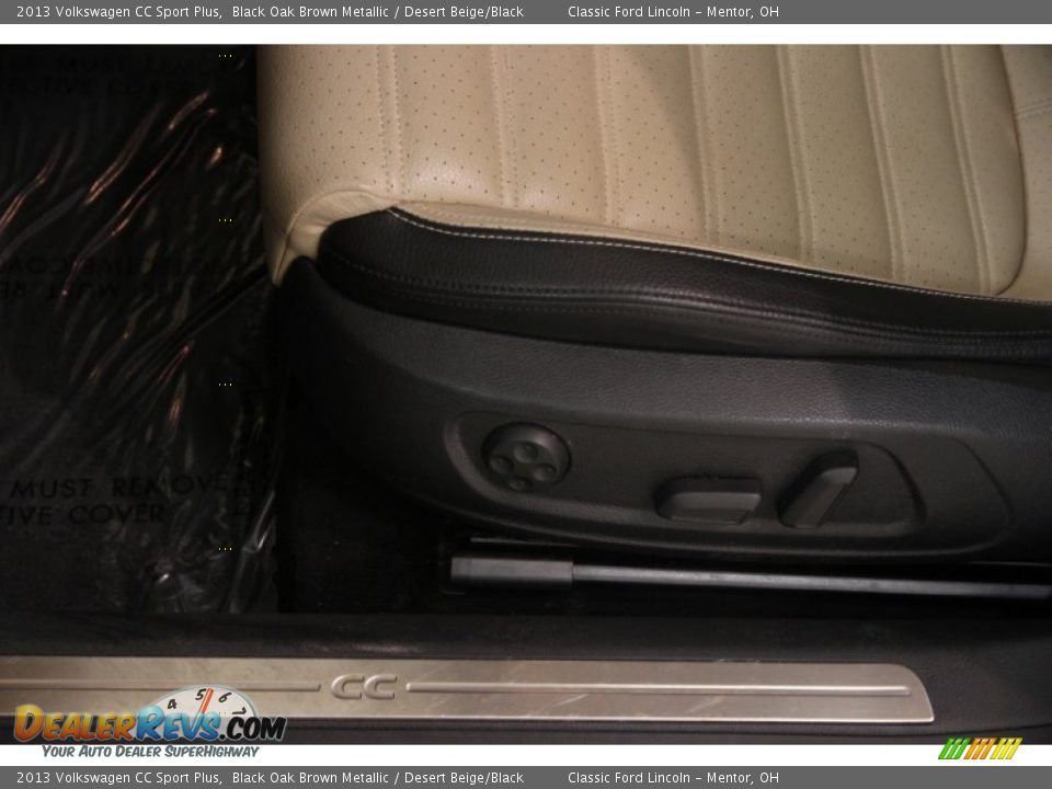 2013 Volkswagen CC Sport Plus Black Oak Brown Metallic / Desert Beige/Black Photo #6