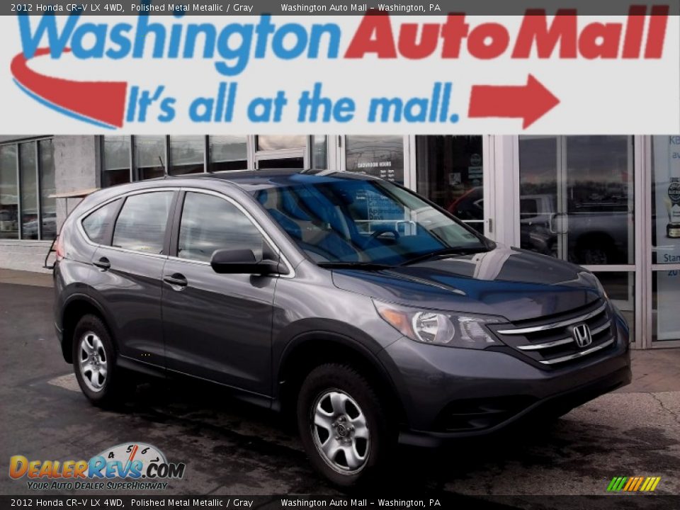 2012 Honda CR-V LX 4WD Polished Metal Metallic / Gray Photo #1