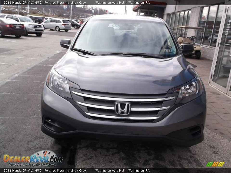 2012 Honda CR-V LX 4WD Polished Metal Metallic / Gray Photo #3