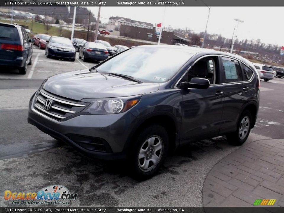 2012 Honda CR-V LX 4WD Polished Metal Metallic / Gray Photo #4
