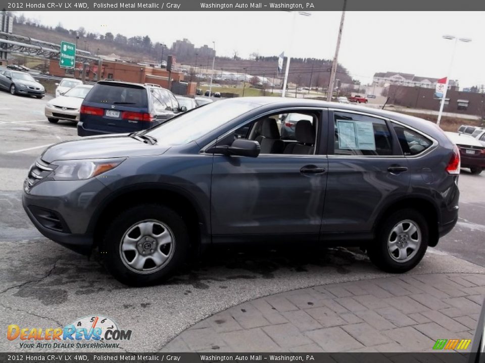 2012 Honda CR-V LX 4WD Polished Metal Metallic / Gray Photo #5
