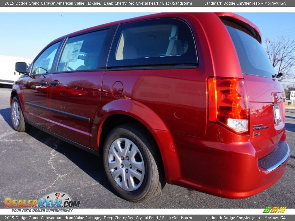 2015 Dodge Grand Caravan American Value Package Deep Cherry Red Crystal Pearl / Black/Sandstorm Photo #2