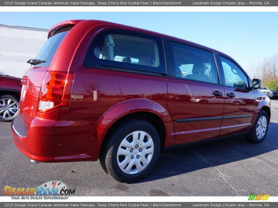 2015 Dodge Grand Caravan American Value Package Deep Cherry Red Crystal Pearl / Black/Sandstorm Photo #3