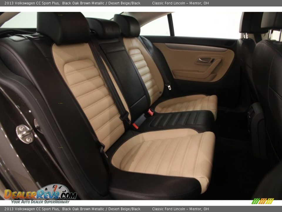 2013 Volkswagen CC Sport Plus Black Oak Brown Metallic / Desert Beige/Black Photo #20