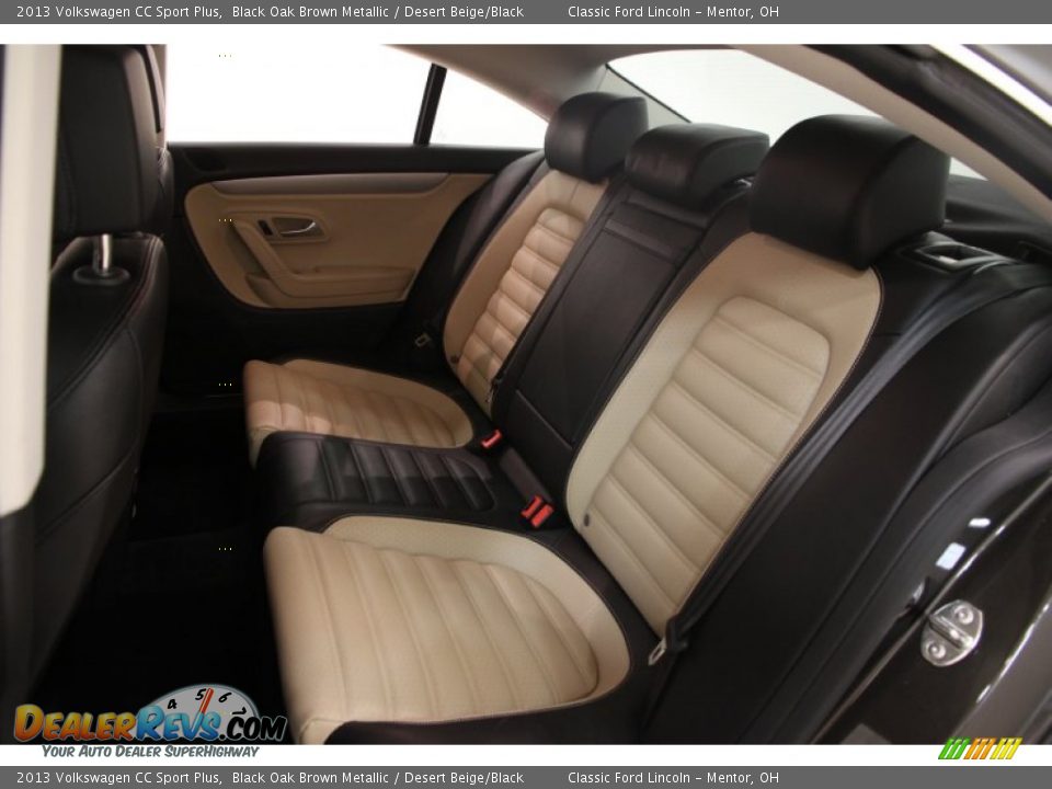 2013 Volkswagen CC Sport Plus Black Oak Brown Metallic / Desert Beige/Black Photo #21