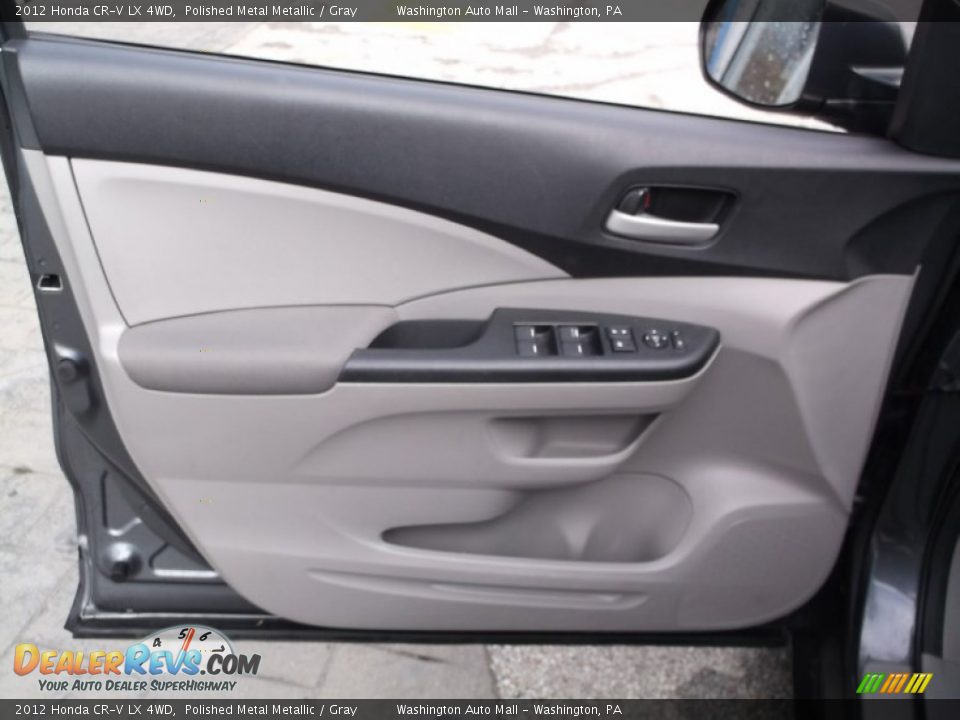 2012 Honda CR-V LX 4WD Polished Metal Metallic / Gray Photo #10