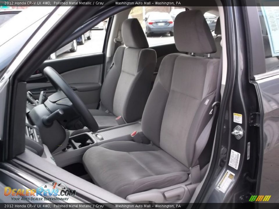 2012 Honda CR-V LX 4WD Polished Metal Metallic / Gray Photo #12