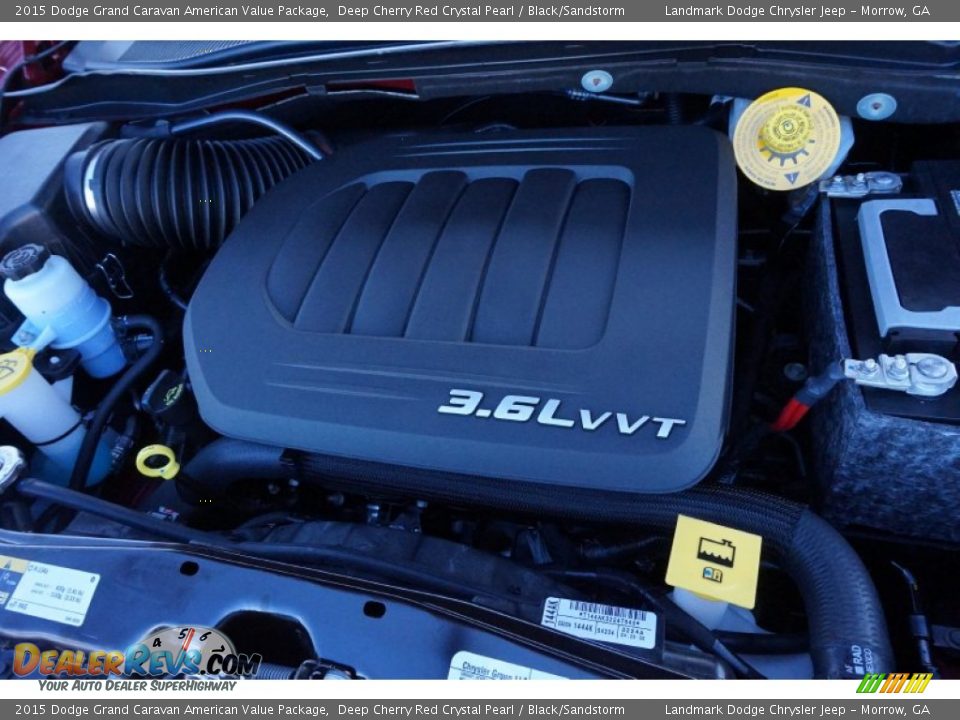 2015 Dodge Grand Caravan American Value Package Deep Cherry Red Crystal Pearl / Black/Sandstorm Photo #8