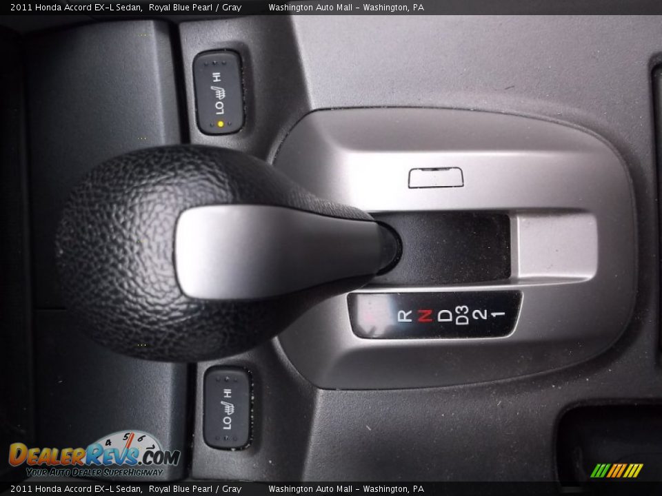 2011 Honda Accord EX-L Sedan Royal Blue Pearl / Gray Photo #15