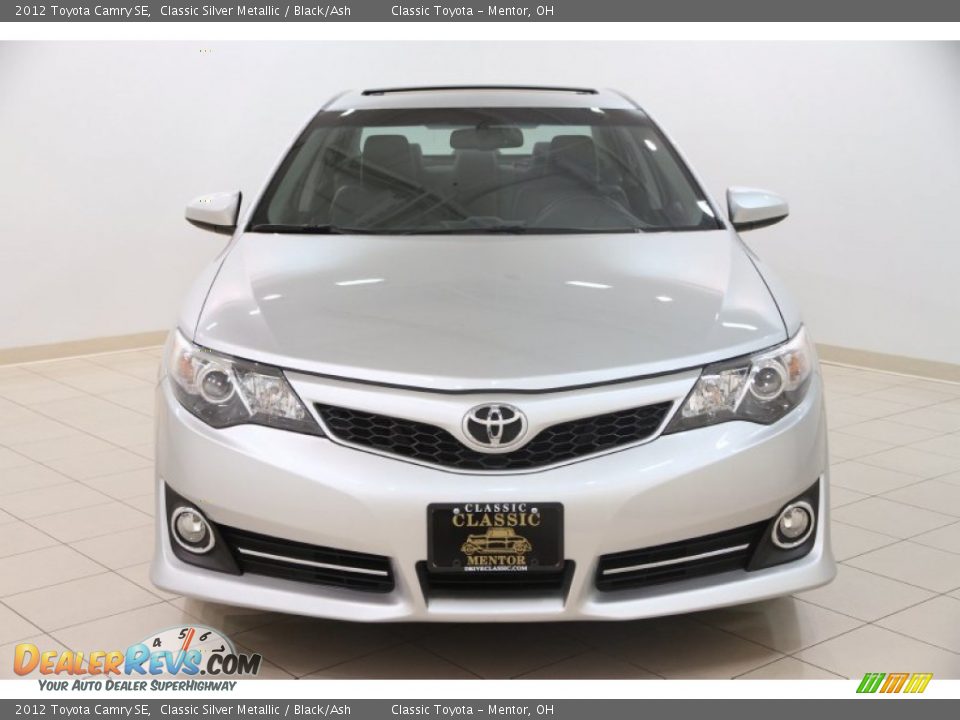 2012 Toyota Camry SE Classic Silver Metallic / Black/Ash Photo #2