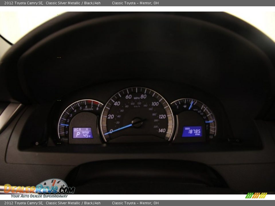 2012 Toyota Camry SE Classic Silver Metallic / Black/Ash Photo #7