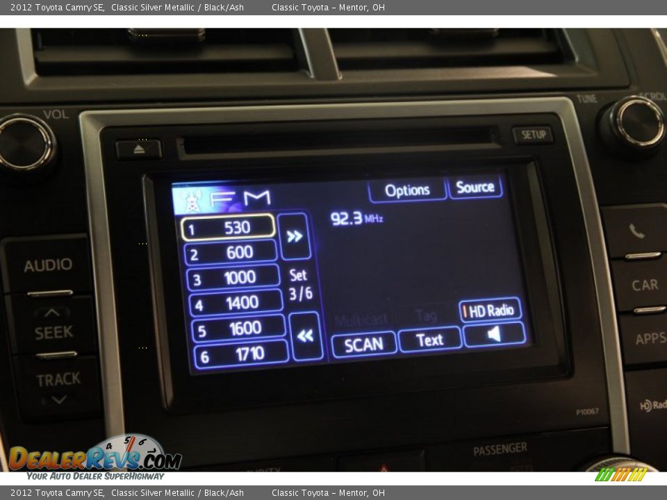 2012 Toyota Camry SE Classic Silver Metallic / Black/Ash Photo #9