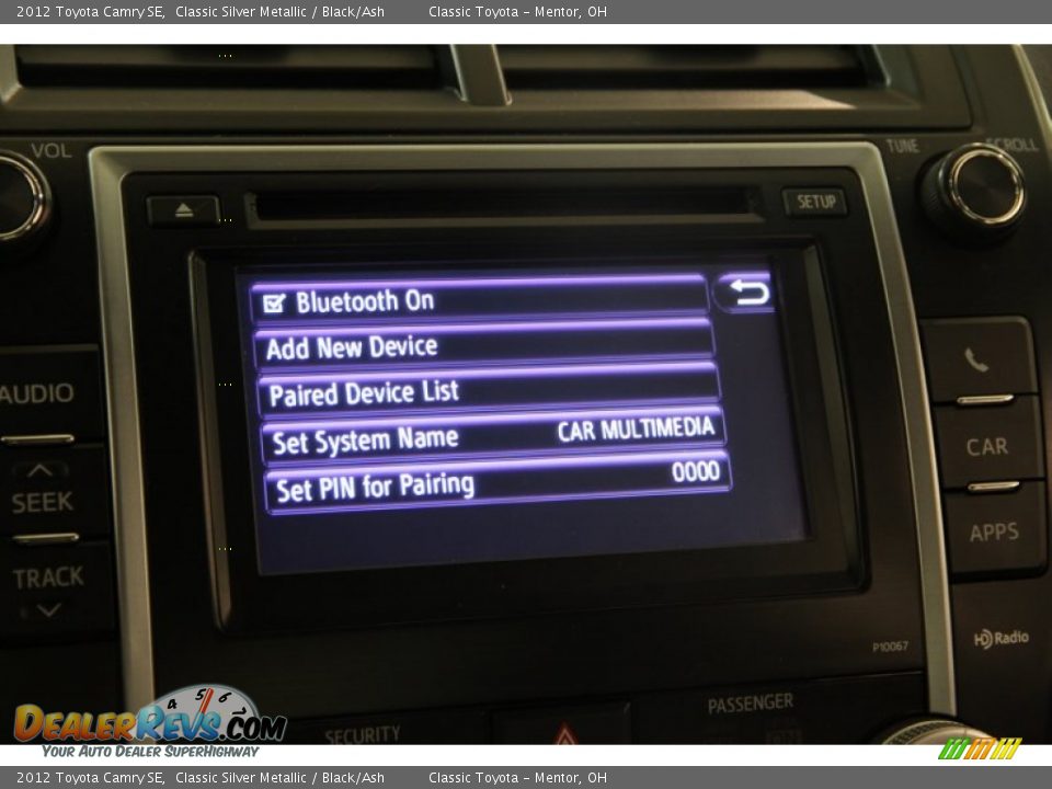 2012 Toyota Camry SE Classic Silver Metallic / Black/Ash Photo #10